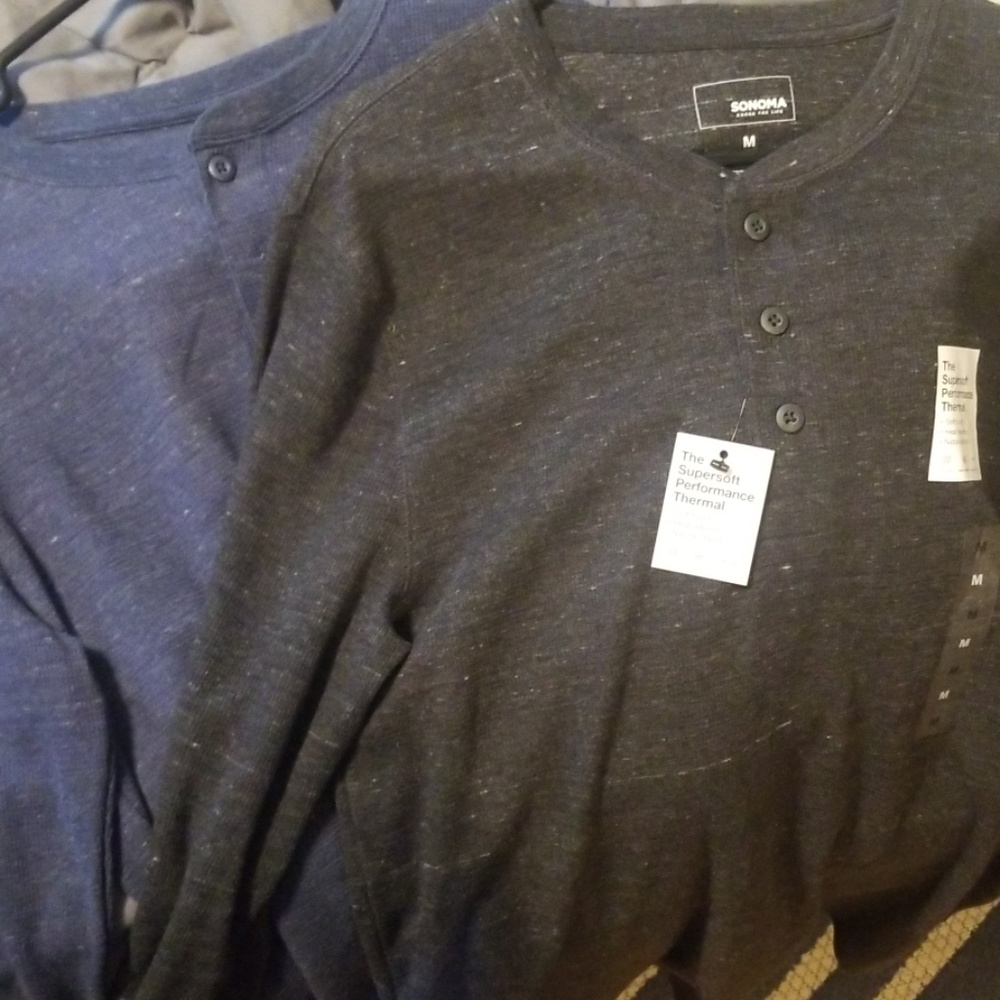 2 brand new mens medium long sleeve